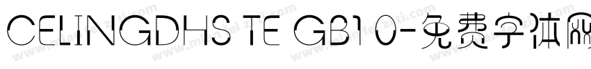 CELINGDHS TE GB1 0字体转换